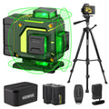 4D 360° Self-Leveling Laser Level, Cross Line Laser Tool with Tripod for Construction, Home Renovation, and Floor Tile Projects