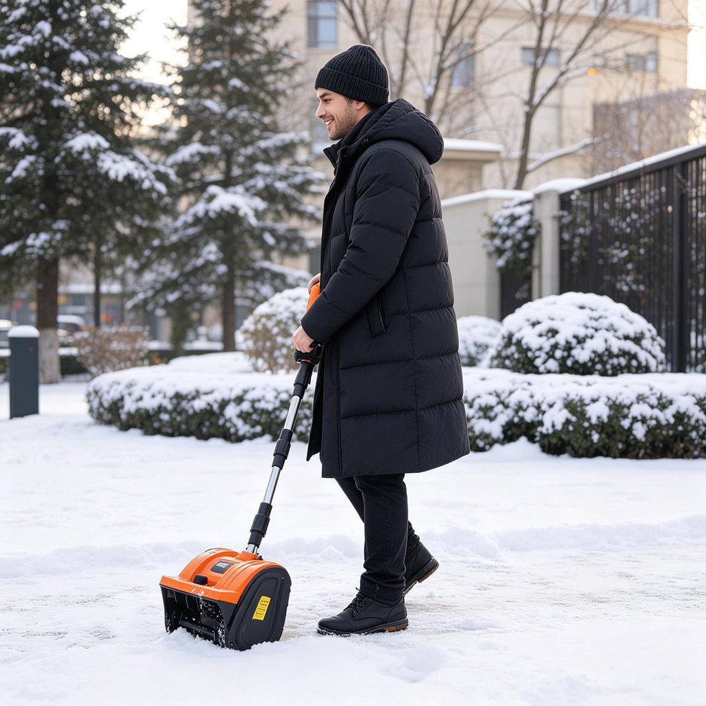 Cordless Snow Shovel 14 inch, 2×4.5Ah Brushless Snow Blower Removal