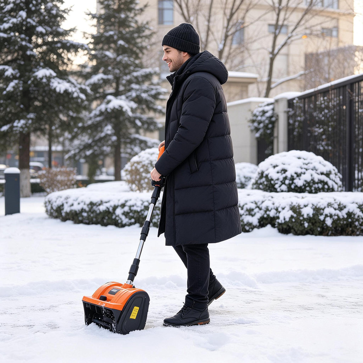 Cordless Snow Shovel 14 inch, 2×4.5Ah Brushless Snow Blower Removal